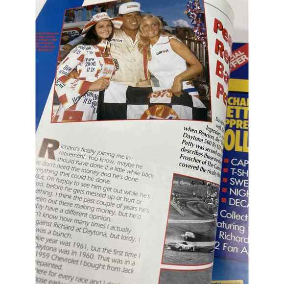 1992 Richard Petty Daytona Pepsi 400 Program w/  Patch – NASCAR Collectible - Picture 11 of 12